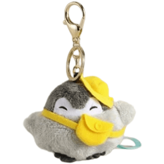 Badtz-Maru Plush Backpack Clip Heart Carabiner Sanrio Japan