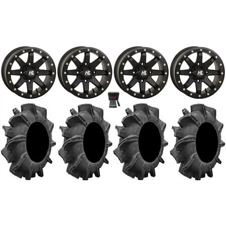 High Lifter HL9 Beadlock 14 Wheels Bk 34 Assassinator Tires Polaris RZR XP 1000 / PRO XP / Ranger XP 900/1000