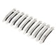 thumbnail image 1 of Paquete de 3-10, 10 Uds., pinzas para el pelo DIY, pasadores franceses en blanco plateados, Clip de resorte de Metal tal como se describe Sunnimix  Pasador francés de metal plateado, 1 of 8