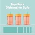 thumbnail image 2 of Owala Kids BPA-Free Plastic Tumbler with Spill Resistant Flexible Straw, Easy to Clean, Kids Water Bottle, Great for Travel, Dishwasher Safe, 15 Oz, Orange and Peach (Watermelon), 2 of 5