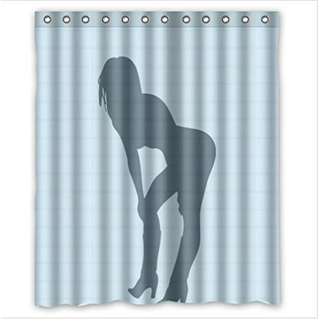 Ganma Shandow Of The Sexy Naked Girl Woman Shower Curtain