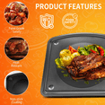 thumbnail image 3 of GCQ Air Fryer Replacement Parts for Chefman Compact 6.3 Qt 4 In 1 Air Fryer, 10’’×9.6’’ Air Fryer Drip Tray Grill Pan Plate Accessories Tray Rack, 3 of 7
