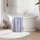 thumbnail image 4 of Toalla de baño de terciopelo con estampado de tiras, grande, absorbente, de secado rápido, para adultos, suave y afelpada, ideal para el hogar, spa y playa. Aestivo | Gris | AESTIVO, 4 of 6