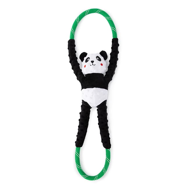 Juguete para Perro ZippyPaws RopeTugz Panda Duradero y Chirriante 71 cm