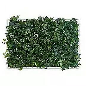 Grey Flowers/Greenery - White Frame