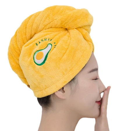 

Coral Fleece Dry Hair Cap Soft Shower Hair Towel Absorbent Quickly Drying Head Scarf for Home Dormitory Bathroom Shower Outdoor Portable Bath Hat