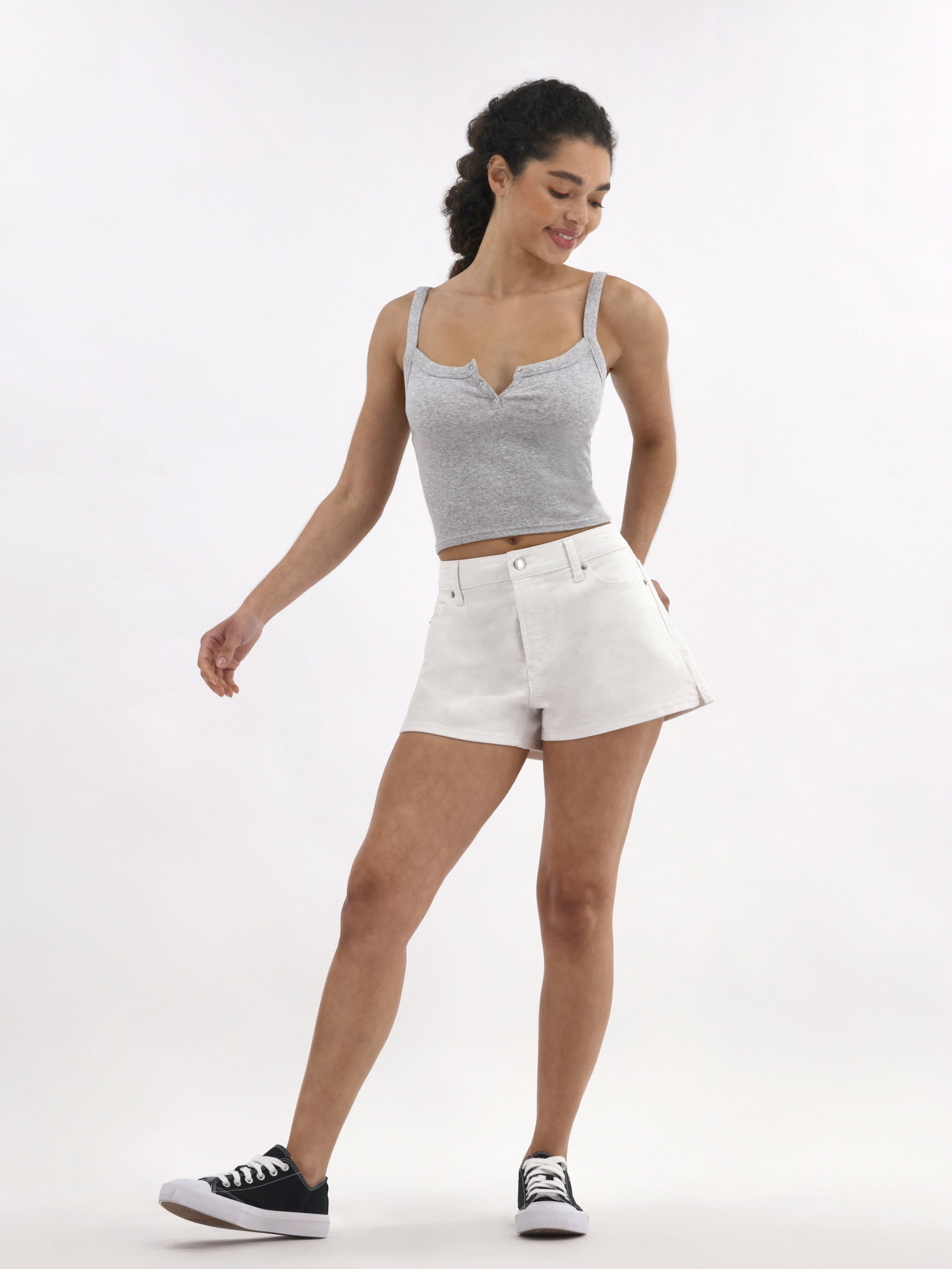No Boundaries Denim Shorts, 3'' Inseam, Women's and Women's Plus