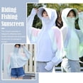 thumbnail image 4 of Women Sun Protection Clothing Cool with Cap Uv Protection Cycling Riding{ C0Z3, 4 of 9