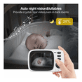 thumbnail image 5 of Monitor De Video Para Bebés Con Cámara De Visión Nocturna Belug, Blanco, 5 of 5
