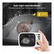 thumbnail image 5 of Monitor De Video Para Bebés Con Cámara De Visión Nocturna Belug, Blanco, 5 of 5