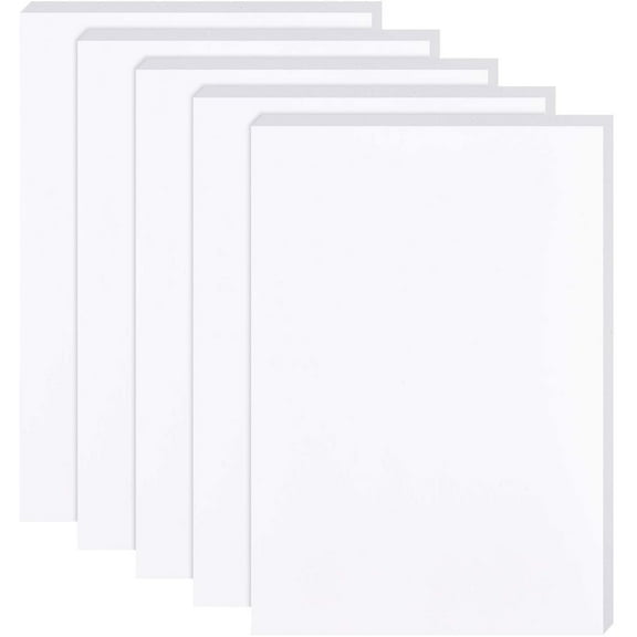 6PCS Self Adhesive Backed Foam Sheet 12x8 Inch White Nonslip EVA Foam Pad Mat with Adhesive Back for Furniture Doors 6mm Thick White