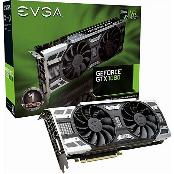 evga - nvidia geforce gtx 1080 8gb gddr5x pci express 3.0 graphics card - black/silver