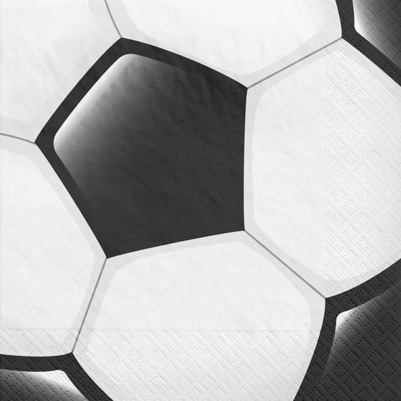 Soccer Corner Kick Paper Lunch Napkins 40 Per Pack