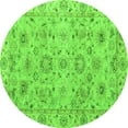 thumbnail image 1 of Ahgly Company Indoor Round Abstract Green Modern Area Rugs, 8' Round, 1 of 4