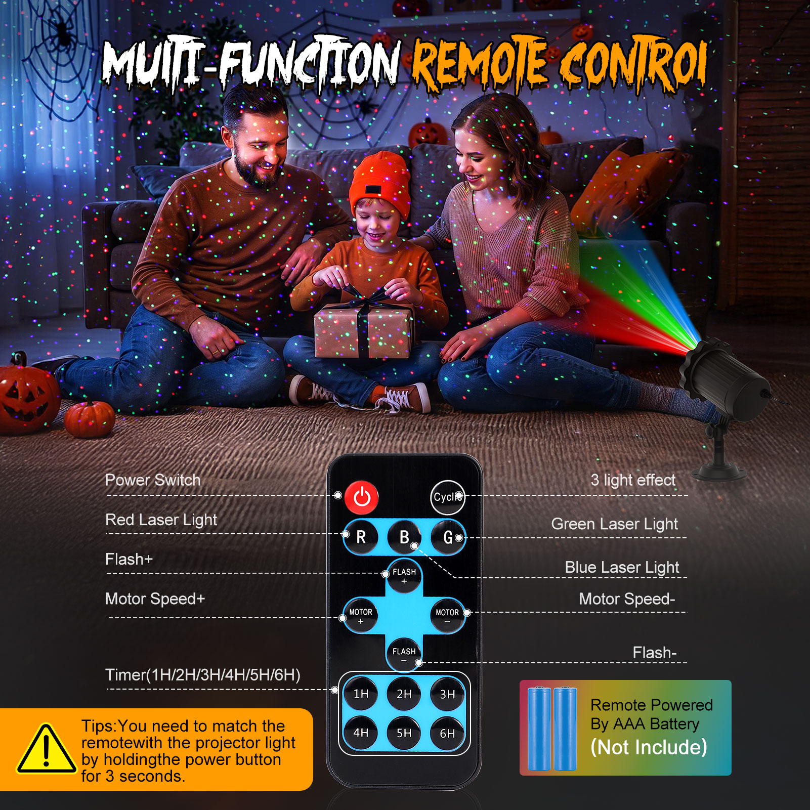 Yannovus Outdoor RGB Laser Light Projector with Remote photo 4