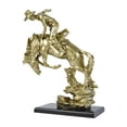 thumbnail image 1 of Western Cowboy Knight Horse Statue Ornament de mesa Creative Resin Figurina decorativa para de escritorio Decoración del hogar, 1 of 9