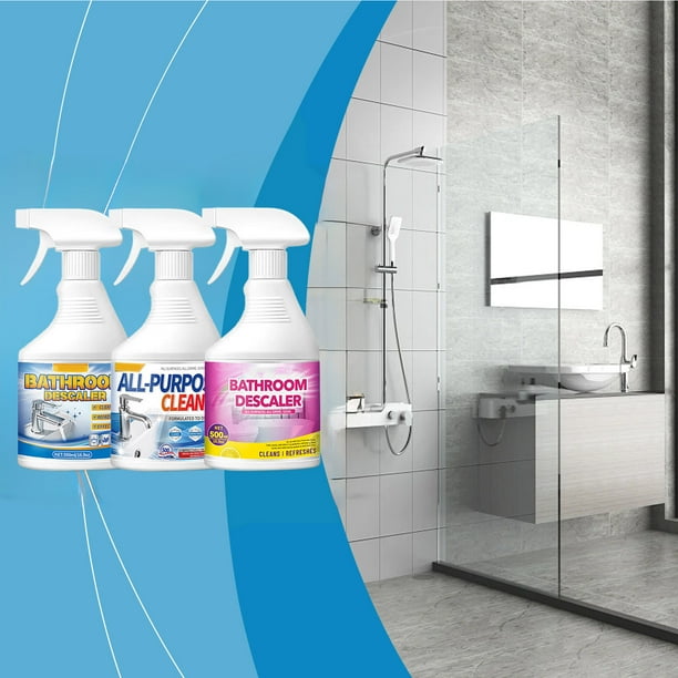 Limpiador de baño para superficies de porcelana y cerámica | Líquido descalcificante potente | Limescale y removedor de manchas | Botella de 500ml | Aplicación fácil y controlada | Aroma fresco