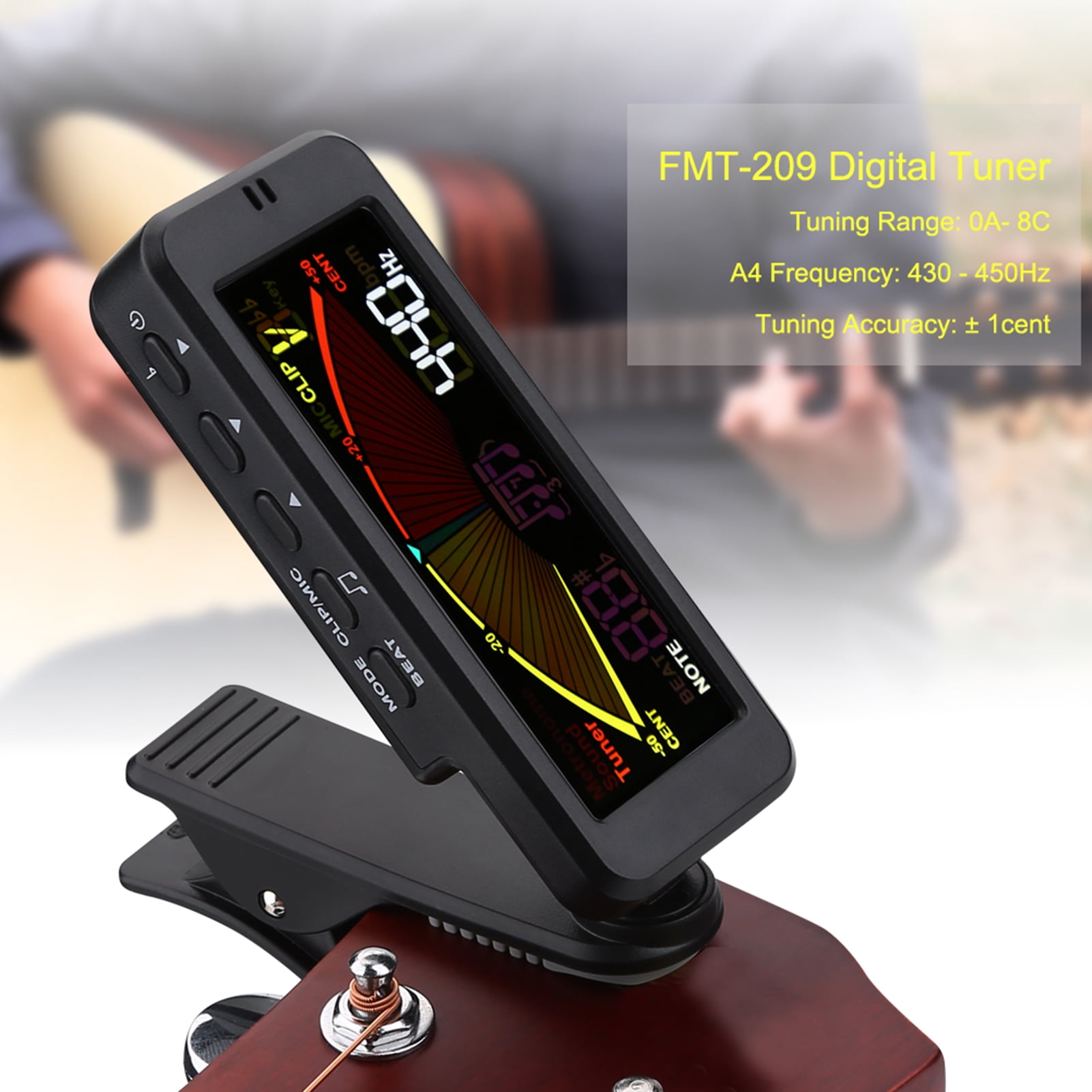 Fugacal Guitar Bass Tuner Guitar Tuner Digital Tuner Bass Ukulele For Guitar