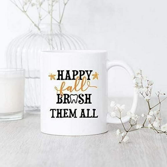 Happy Fall Brush Them All fall Coffee Mug 11OZ Coffee Mug