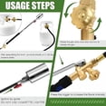 thumbnail image 5 of HIBIBUD Propane Weed Torch Burner Kit,High Output Weed Torches for Outside with Hose for Garden,Snow Melting,Roofing(1.37In Spout,78In Tube), 5 of 9
