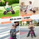 Gymax 4-in-1 Kids Tricycle Foldable Toddler Balance Bike with Parent Push Handle Pink - image 3 of 10