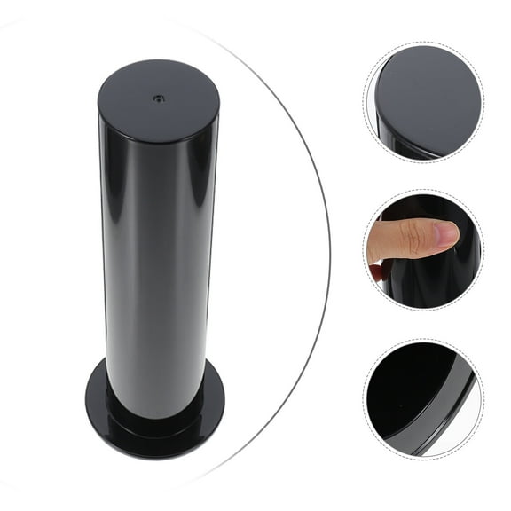 FOLOYORI Hair Ties Holder Acrylic Black Simple Design Hair Tie Organizer for Home and Store Use 1Pcs