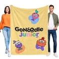 thumbnail image 1 of GoNoodle anti-pilling, suave, ligera, esponjosa y acogedora de lujo para hogar y cocina – Perfecta para niños y adultos,150X200cm, 1 of 6