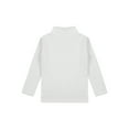 thumbnail image 3 of inlzdz Kids Boys Girls Thermal Underwear Turtleneck T-Shirts Long Sleeve Base Layer Tops White 110, 3 of 7