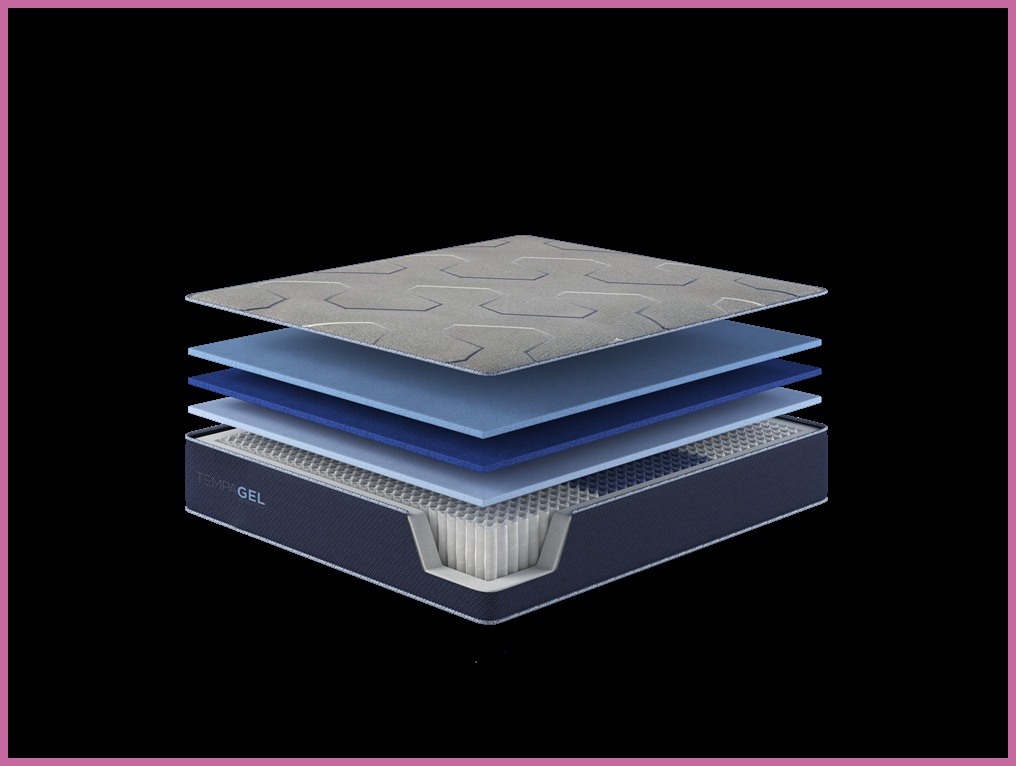 King Size Restonic TempaGel ChillRest Lux Firm Mattress - Dual Cooling Gel Memory Foam & Individually Wrapped Coils