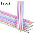 thumbnail image 3 of 12 Pcs/Pack Vibrant Rainbow Recycled Paper Pencils - Pre-Sharpened, Anti-Break HB Graphite Core, Wood-Cased, Cute Design - Perfect for Writing, Drawing, Drafting, Sketching, School Supplies, Colorful, 3 of 5