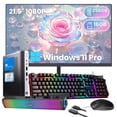 thumbnail image 1 of HP Elitedesk 800 G3 Mini PC de computadora para Windows 11 Pro con Monitor FHD de 21.5 Pulgadas y Spearkers, Core i5-6500, 16 GB de RAM, 256 GB SSD, Elitedesk 800 Desktop (Renovado), 1 of 5