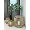 thumbnail image 6 of Kouboo Natural Rattan Christmas Pillar Candles Hurricane Lamp, 6 of 15