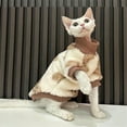thumbnail image 6 of HQREA Sphynx Cat Turtleneck Sweater, Winter Warm Fleece Hairless Cat Shirt for Devon Rex, 6 of 6