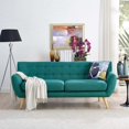 thumbnail image 3 of Modway Remark Upholstered Fabric Sofa in Teal, 3 of 4
