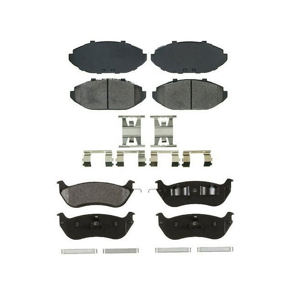 Brake Pad Set - Compatible with 1998 - 2002 Lincoln Town Car 1999 2000 2001