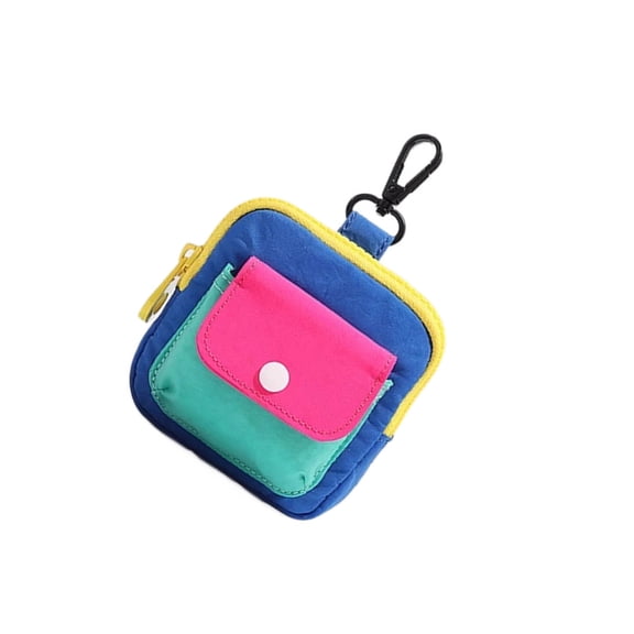 MANNYA Ultra-Light Polyester Coin Purse Design for Cash Keys Travel Essentials