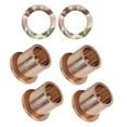 thumbnail image 2 of Flanged Spindle Bushing, Professional 6pcs Sturdy High Hardness Durable Bronze Simple Installation 102288201  For Club Car, 2 of 8