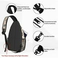 thumbnail image 7 of Knights Templar Cross Sling Crossbody Chest Bag Men Cool Medieval Deus Vult Shoulder Backpack for Travel Cycling, 7 of 7