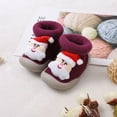 thumbnail image 5 of Otqutp Baby Flat Sneakers Christmas Toddler Socks and Shoes Cartoon Pattern Baby Girls Boys Shoes and Socks for 0 To 3 Years, 5 of 6