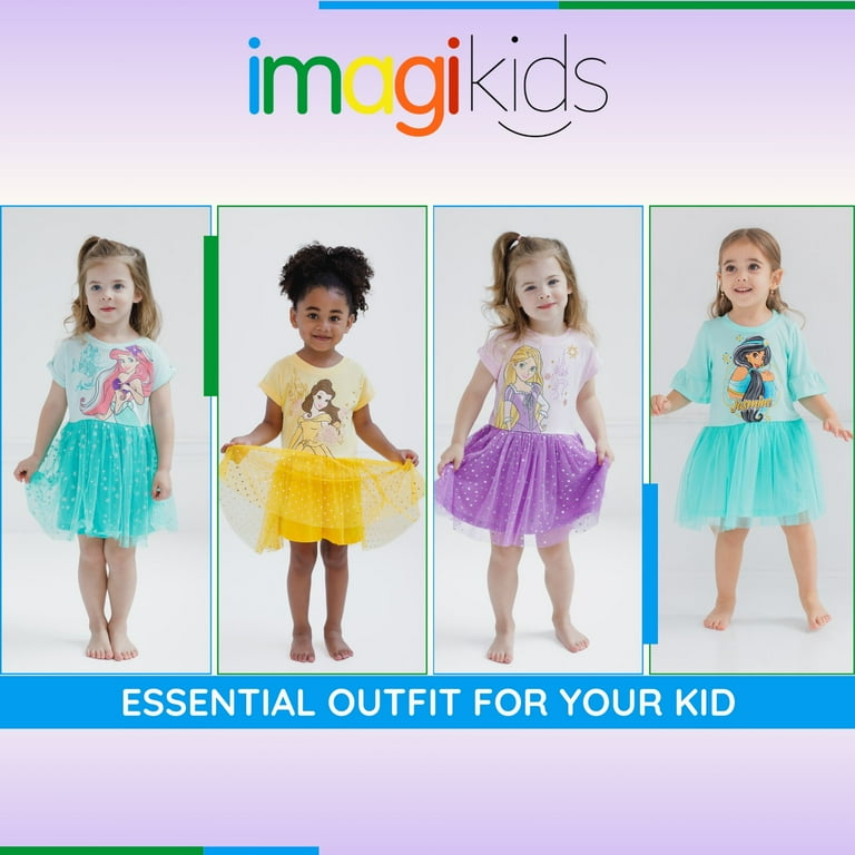 Disney Princess Rapunzel Tulle Dress Toddler to Big Kid