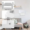 thumbnail image 5 of Mount for Gen 3, Router Bracket Plastic Router Wall Mounting Kit Accessories for V3 & Gen 3 Router,1 x Router Bracket,White, 5 of 7