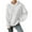 White, variant on LowProfile Sweatshirt Hoodies for Women Plus Size Long Sleeve Casual Tops Textured Drop Shoulder Drawstring Pullover Solid Winter Fall Sweatshirts