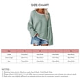 thumbnail image 5 of Suéter de punto de manga larga para mujer, suéter de punto con cuello redondo para mujer, jersey de punto con hombros caídos, Tops rendimiento confiable, 5 of 5