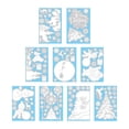 thumbnail image 1 of 9 pegatinas navideñas para ventana, pegatinas murales de Navidad, pegatinas de copos de nieve DIY para ventana, calcomanía navideña para fiesta en, 1 of 8