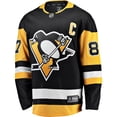 thumbnail image 2 of Men's Fanatics Sidney Crosby Black Pittsburgh Penguins Captain Patch Home Breakaway Jersey, 2 of 3