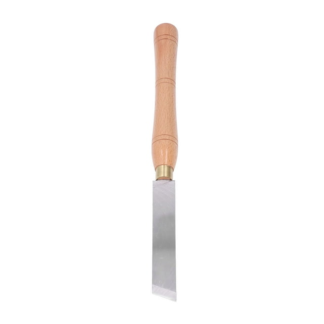"Premium Woodturning Chisel with Heat-Treated Steel Blade & Ergonomic Beech Handle for Smooth DIY Woodworking"