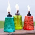 thumbnail image 3 of TIKI® Brand 6 Inch Outdoor Table Torch Glass Red, Blue or Green, 3 of 9