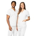 thumbnail image 5 of Adar Universal Unisex Scrubs - V-Neck Tunic Scrub Top - 601 - White - L, 5 of 7