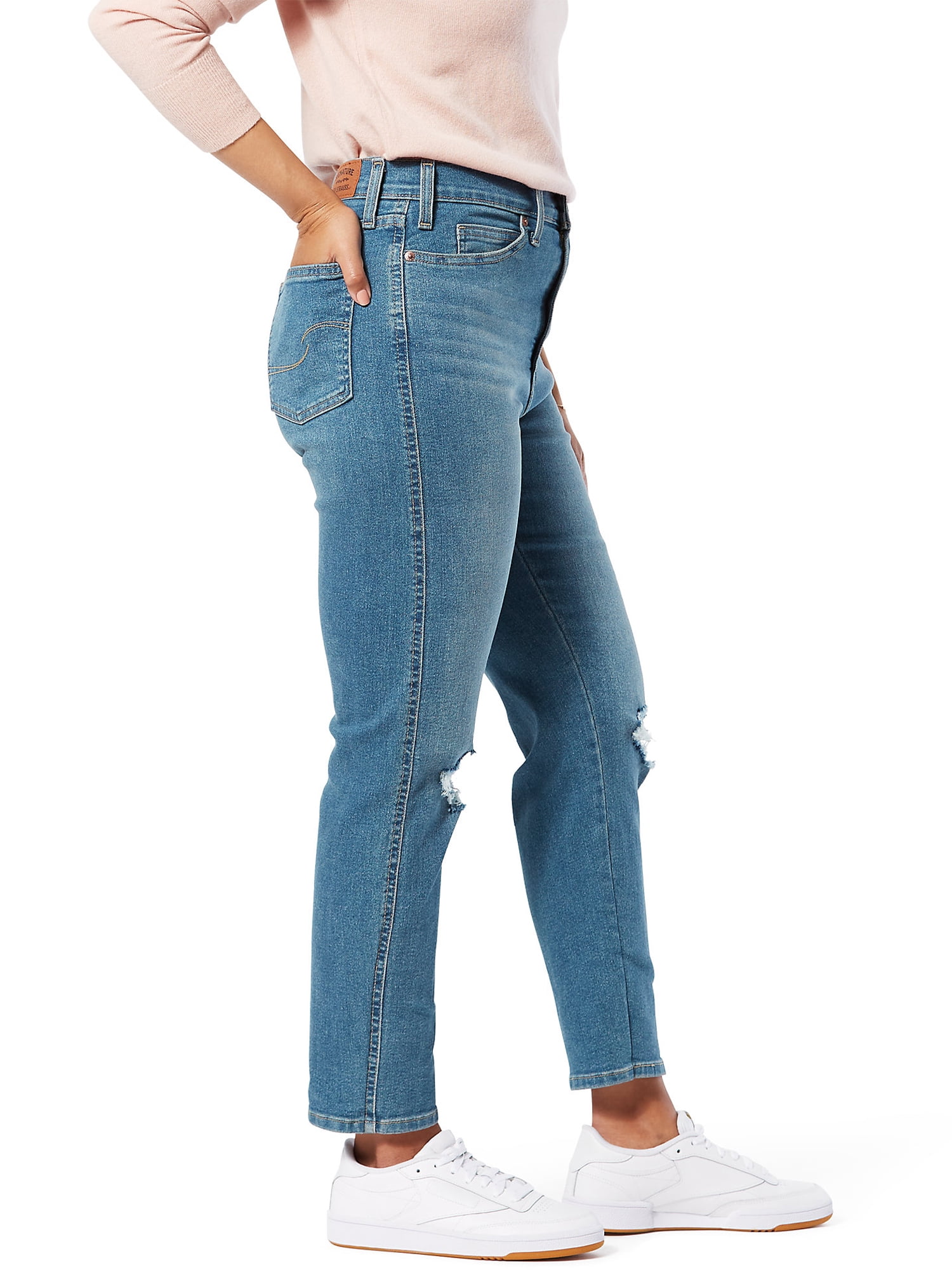 Signature by Levi Strauss & Co. Women's Heritage High Rise Straight Jeans -  