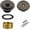Bronze, variant on Chrome Plated Bathtub Drain Kit - Universal Lift & Turn Tub Drain and Overflow Kit with Single Hole Faceplate, All Metal Solid Brass Bathroom Sink Drain for Fine/Coarse Thread, Complete Convers